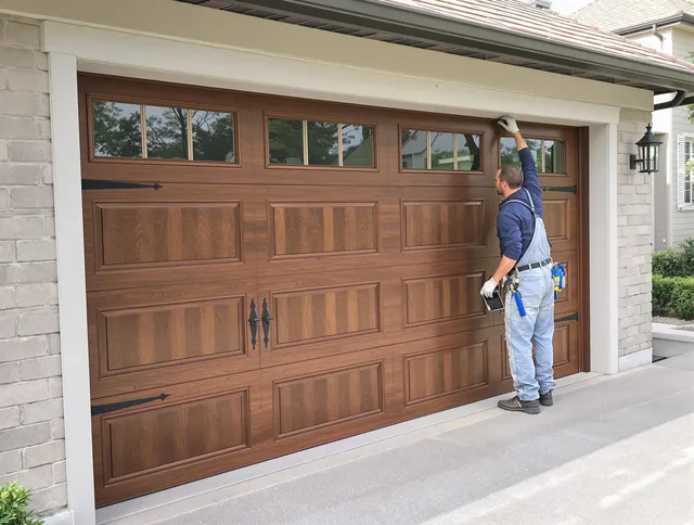 Custom garage door showcase by Middletown Garage Door Repair in Middletown