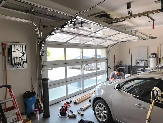 Garage door noise reduction service by Middletown Garage Door Repair in Middletown