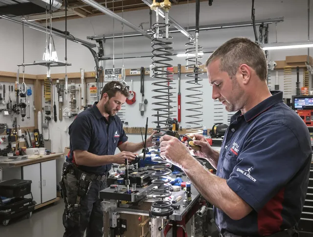 Garage door spring repair service by Middletown Garage Door Repair in Middletown