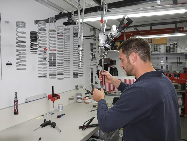 Middletown Garage Door Repair safety certified technician performing precision spring replacement in Middletown